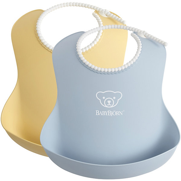 

Набор мягких нагрудников BabyBjorn жёлтый/голубой