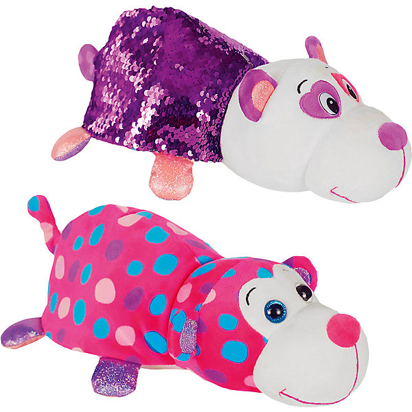 

Мягкая игрушка-вывернушка 1Toy "Блеск с пайетками", Панда-Обезьянка, Разноцветный