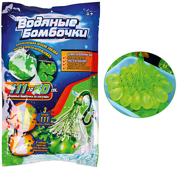 

Водяные бомбочки Junfa Toys с адаптером, 111 штук