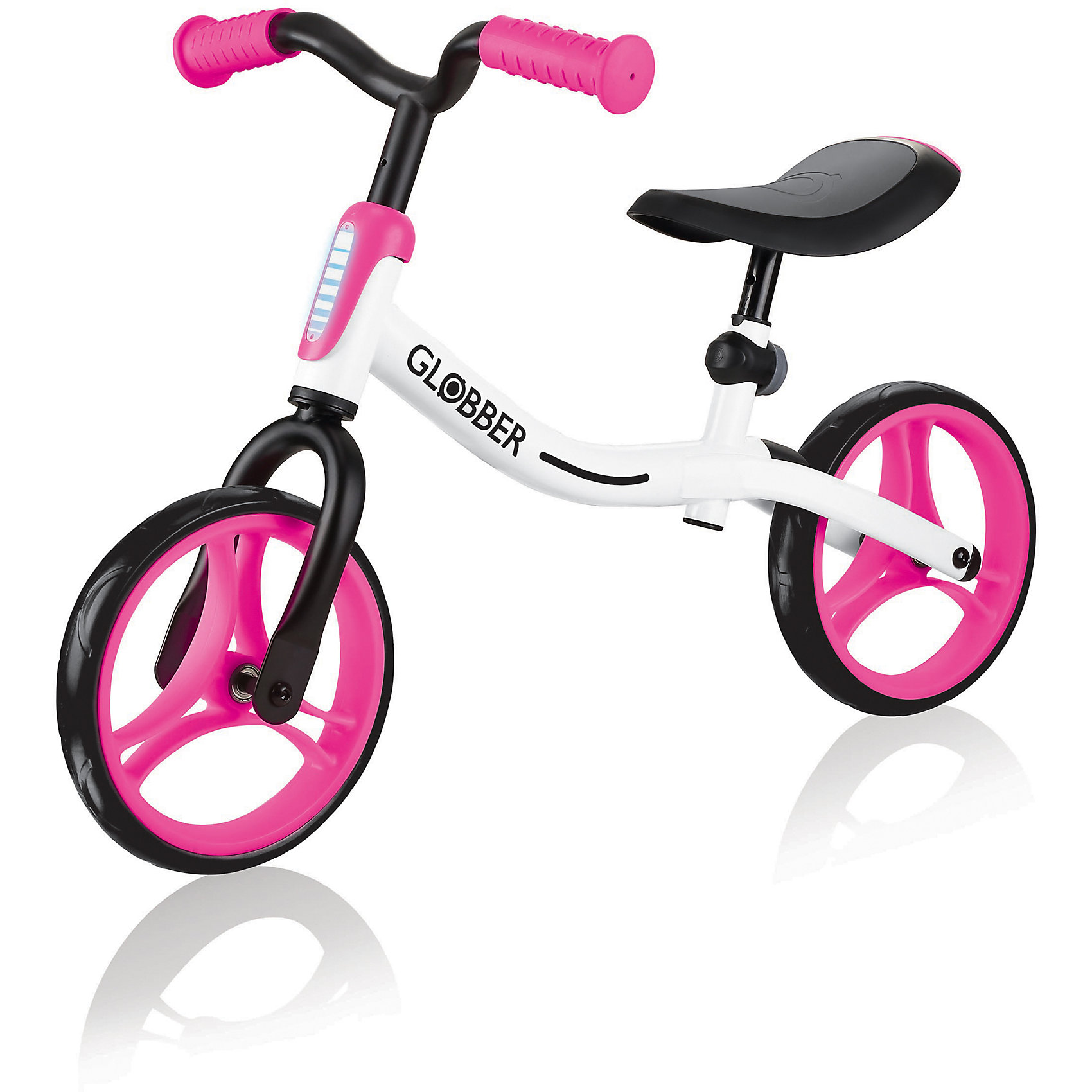 фото Беговел Globber Go Bike, бело-розовый