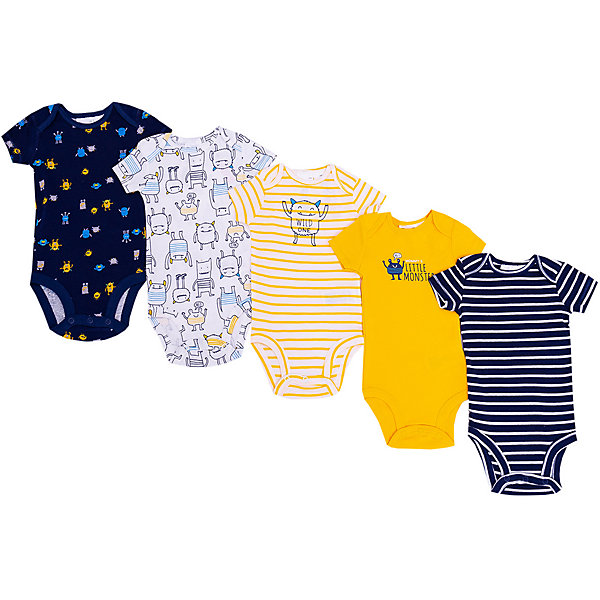 

Боди 5 шт carter’s для мальчика, Разноцветный