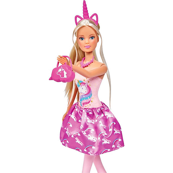 Кукла Steffi Love "Штеффи в розовом платье с единорогом", 29 см SIMBA 11030357