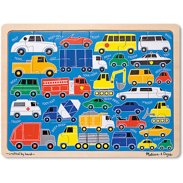 

Пазл Melissa&Doug "Мои первые пазлы" Транспортные средства, 24 элемента