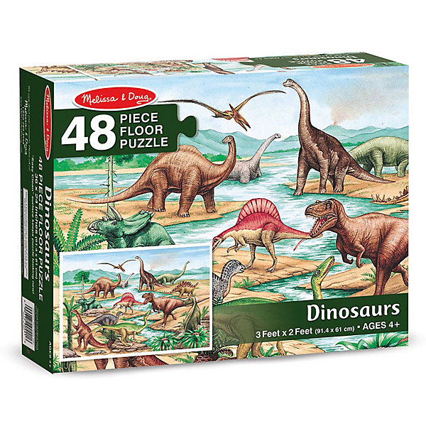 

Напольный пазл Melissa&Doug Динозавры 48 элементов