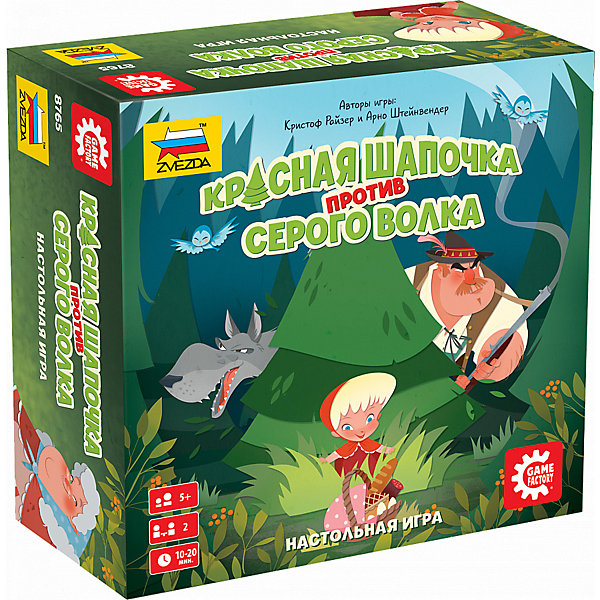 

Настольная игра Звезда "Красная Шапочка против серого волка"