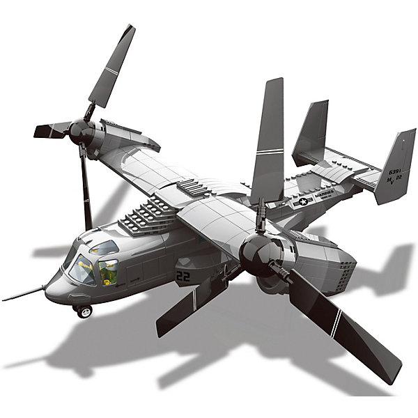 

Конструктор Wange "Конвертоплан V-22 Osprey", 593 детали, Разноцветный