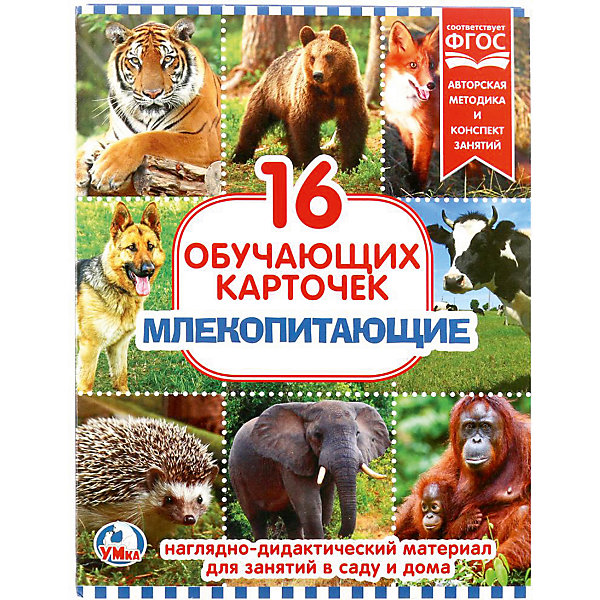 

Обучающие карточки Умка «Млекопитающие»