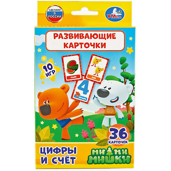 

Карточки развивающие Умка «Мимишки. Цифры и счет»