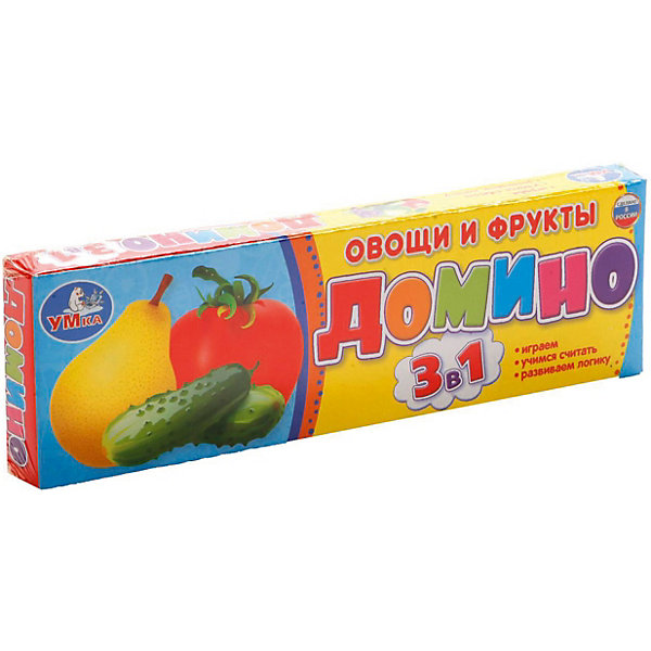 

Домино 3 в 1 Умка «Овощи и фрукты»