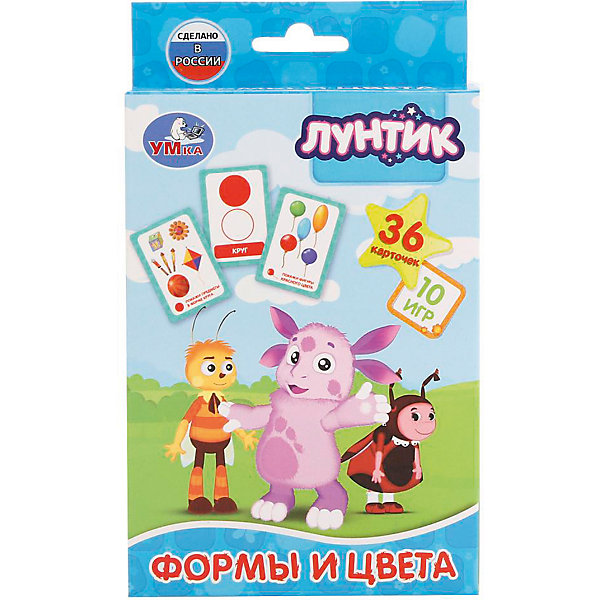 

Карточки развивающие Умка «Лунтик. Формы и цвет»