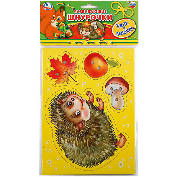 

Настольная игра-шнуровка Умка «Ежик и фрукты»