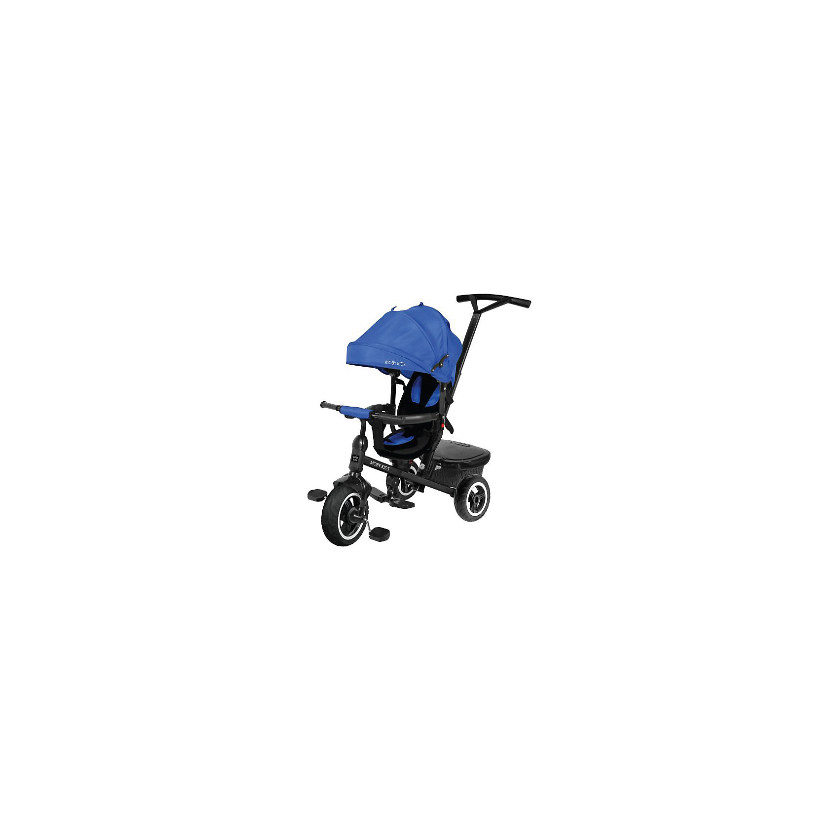 фото Трехколесный велосипед Moby Kids Rider 360° 10x8, синий