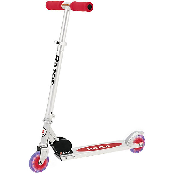 

Двухколесный самокат Razor A Light Up, красный, Двухколесный самокат Razor A Light Up,