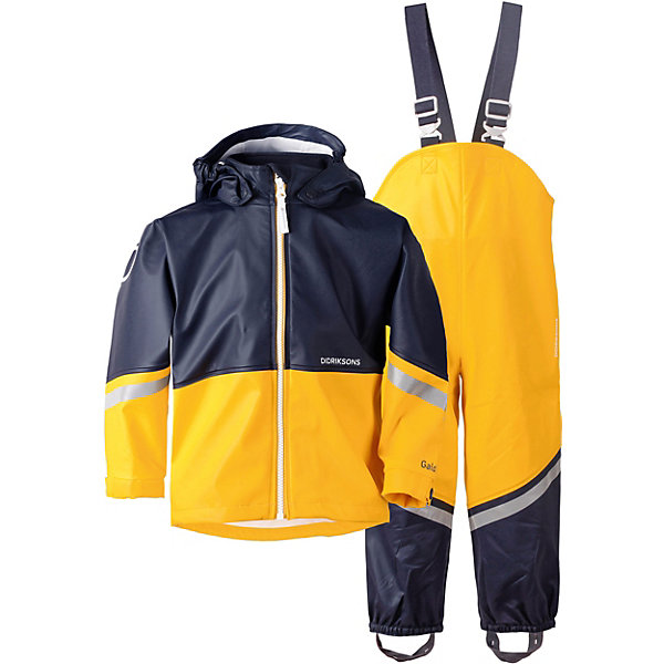 

Комплект Didriksons Waterman: куртка и полукомбинезон, Желтый, Комплект Didriksons Waterman: куртка и полукомбинезон