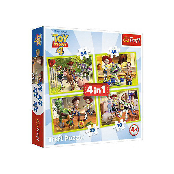

Пазлы Treft Команда игрушек, 35-48-54-70 элементов