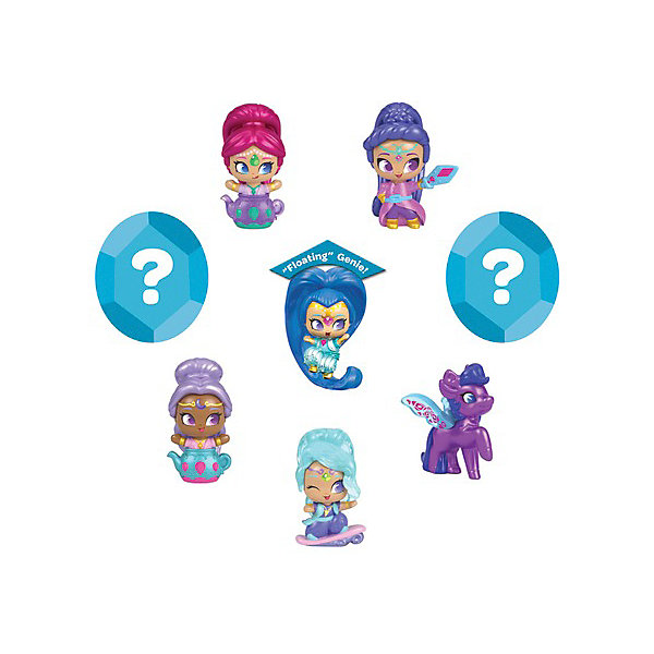 фото Набор фигурок Fisher-Price Shimmer&Shine "Тини Джинники" Набор № 12, 8 шт Mattel