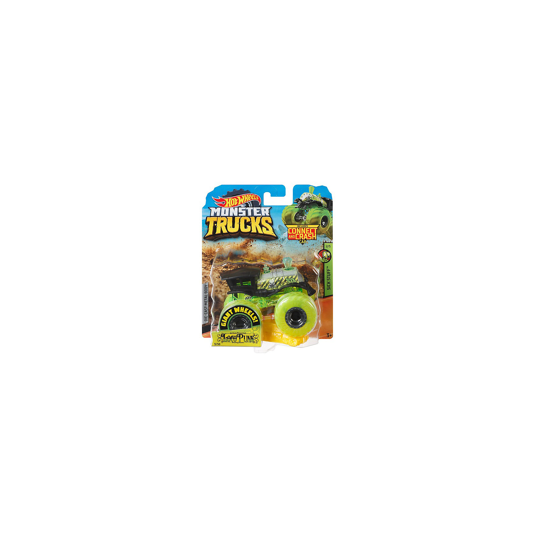 

Базовая машинка Hot Wheels Monster Trucks, Loco Punk