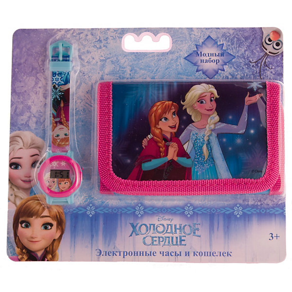 

Часы и кошелёк Disney, Холодное сердце, Hellblau/rosa