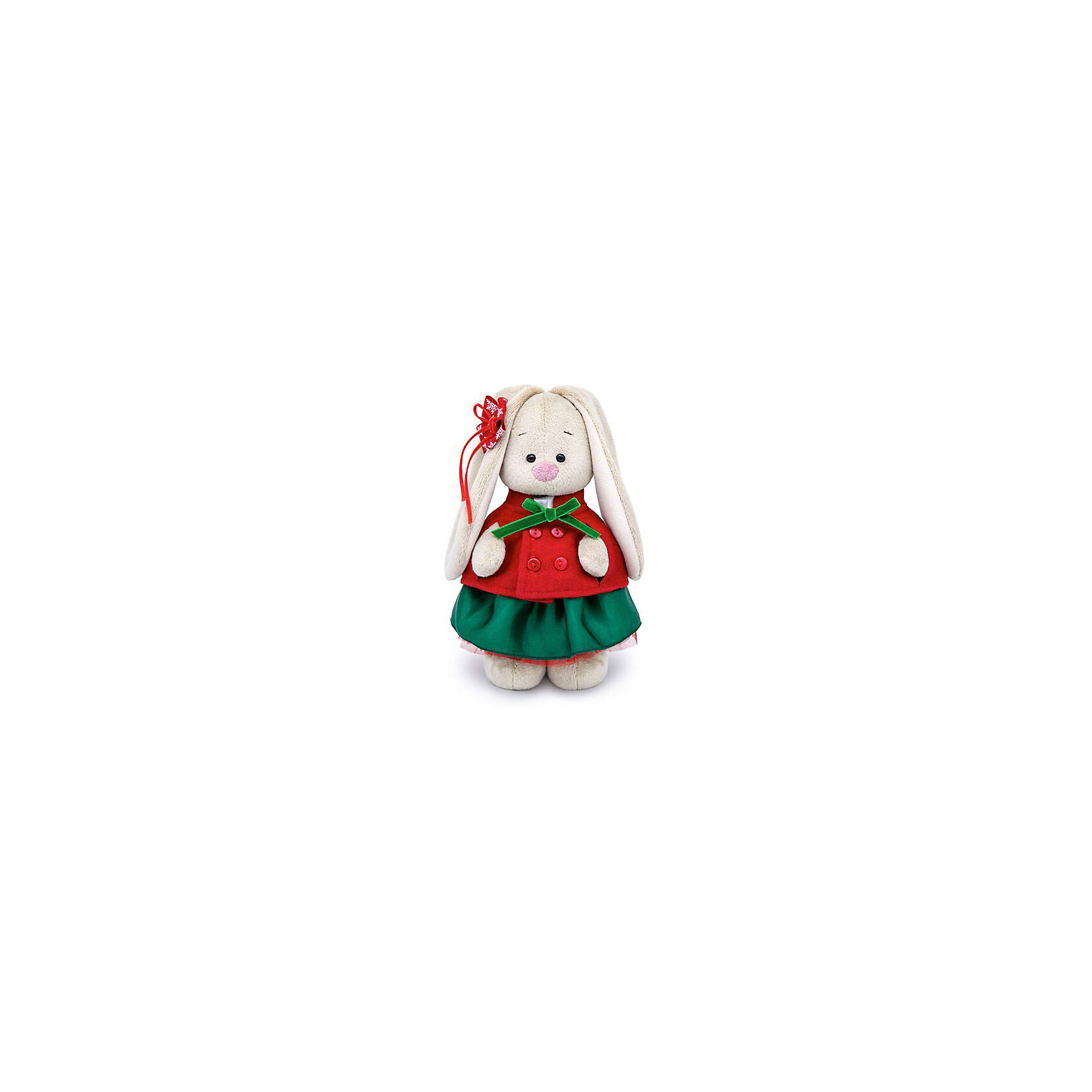 фото Мягкая игрушка Budi Basa Зайка Ми в красном жакете и зеленой юбке, 25 см