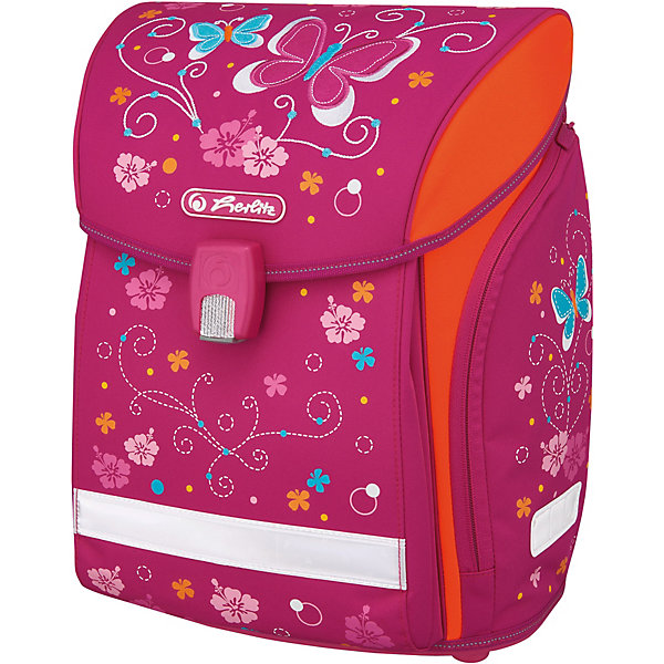 

Ранец Herlitz Midi New, Butterfly, Розовый, Ранец Herlitz Midi New, Butterfly