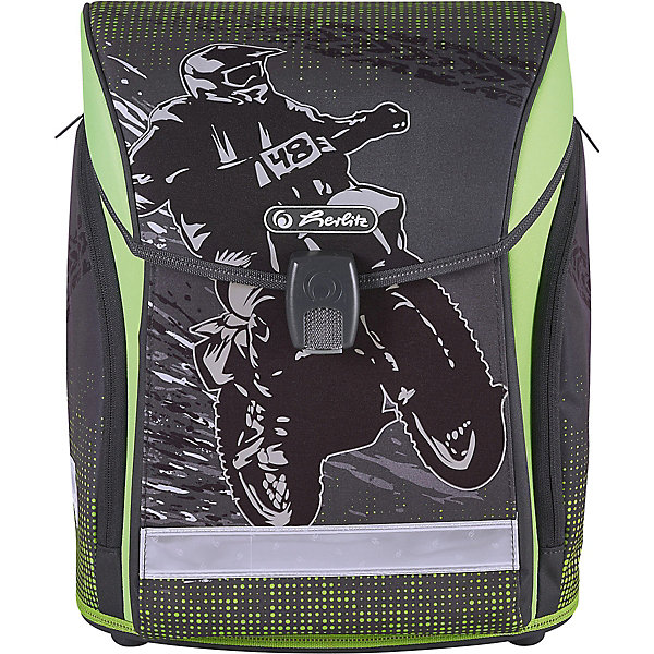 

Ранец Herlitz Midi New, Motorcross, без наполнения, Серый