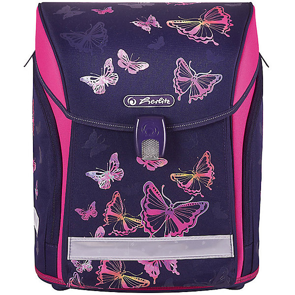 

Ранец Herlitz Midi New, Rainbow Butterfly, без наполнения, Фиолетовый