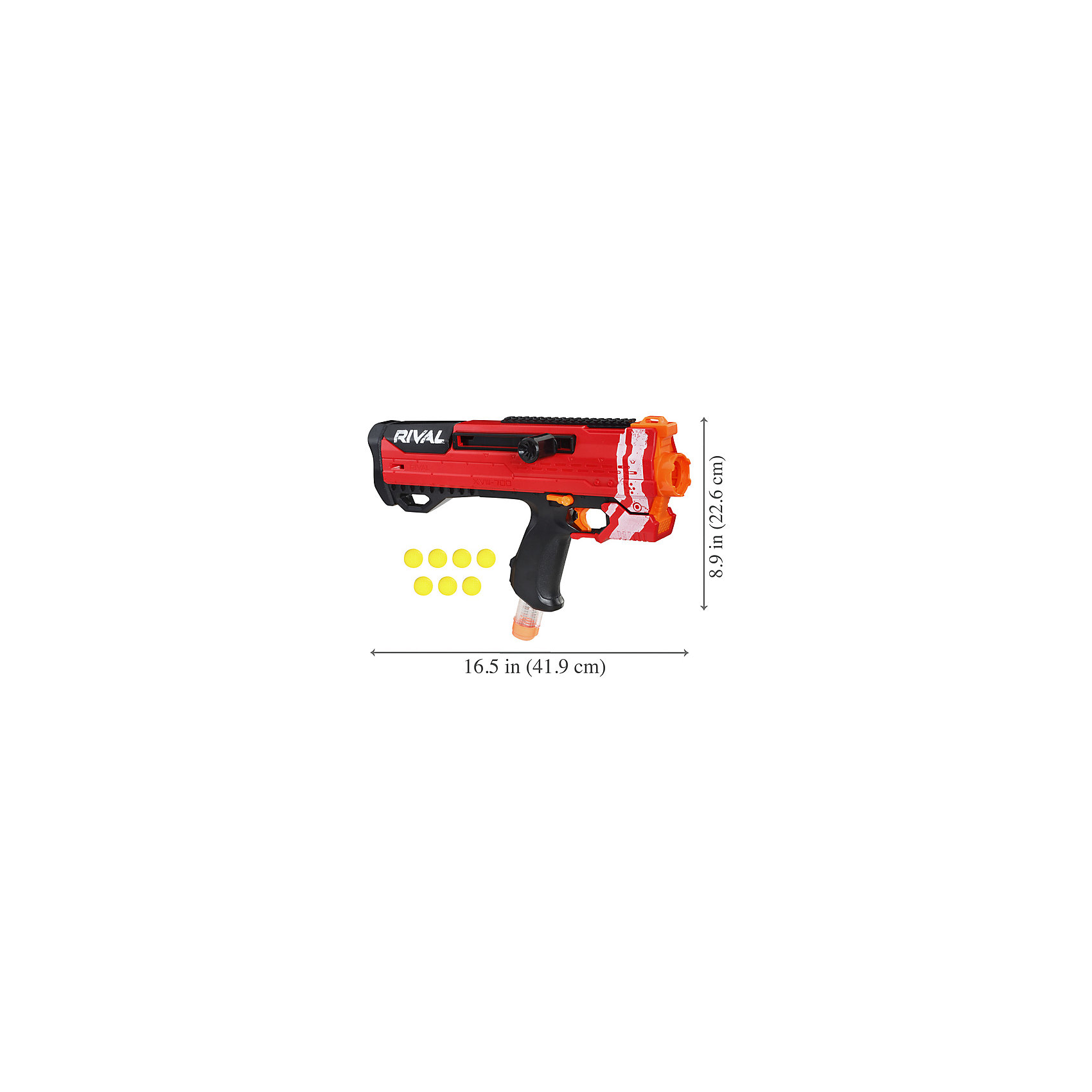 фото Бластер с шариками Nerf Rival Helios XVIII-700, красный Hasbro