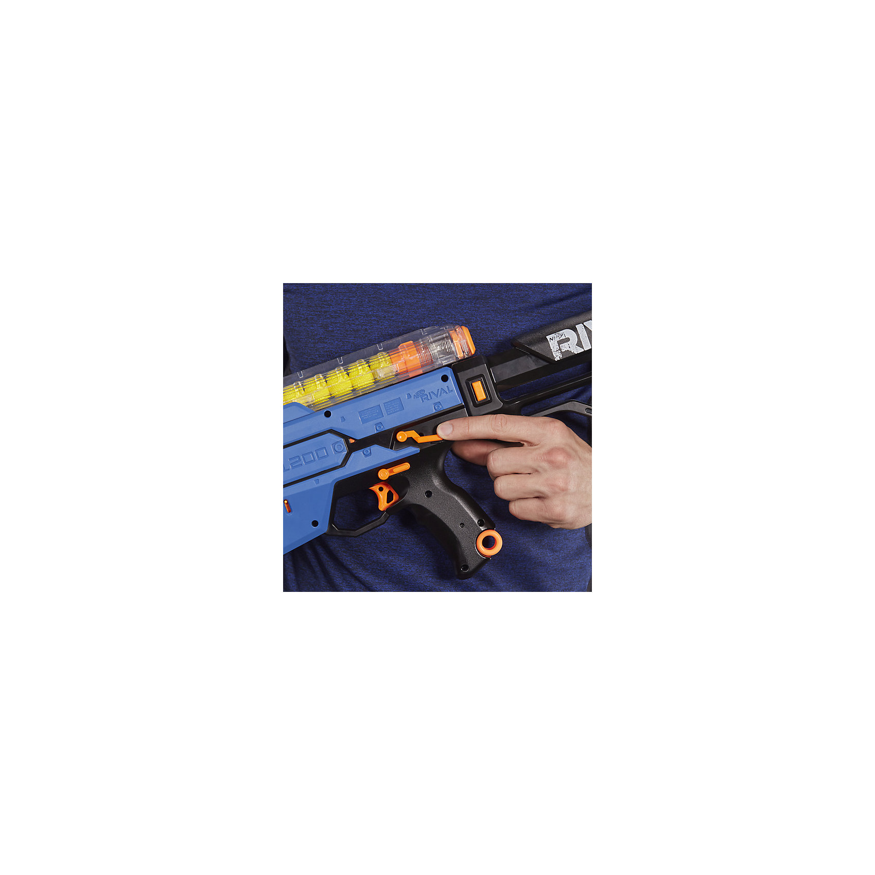 фото Бластер с шариками Nerf Rival Hypnos XIX-1200, синий Hasbro