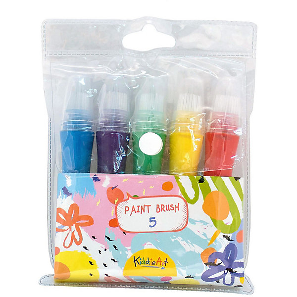 

Фломастеры-кисточки KiddieArt толстые, 5 штук