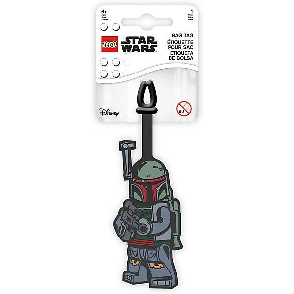 

Бирка для багажа LEGO Star Wars Боба Фетт, Серый, Бирка для багажа LEGO Star Wars Боба Фетт