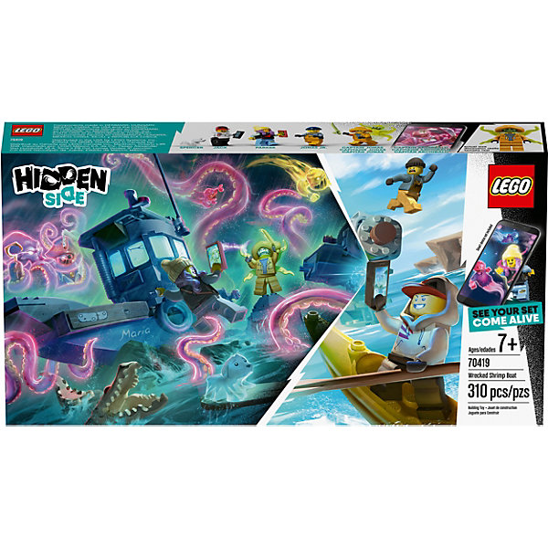 

Конструктор LEGO Hidden Side "Старый рыбацкий корабль", 310 деталей, арт 70419, Разноцветный