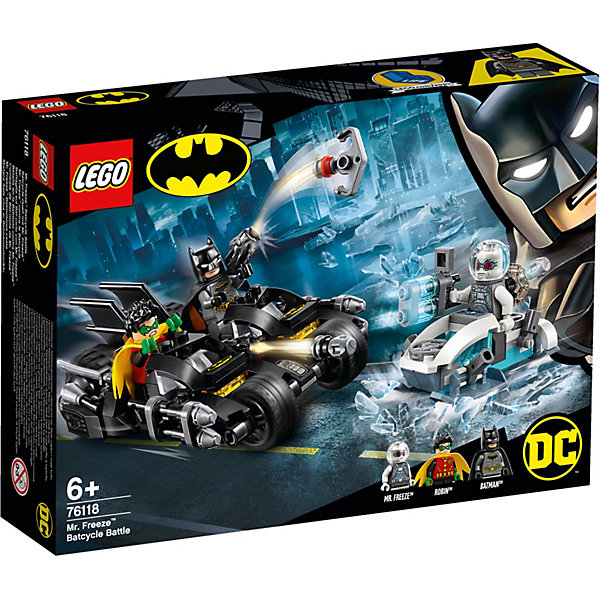 

Конструктор LEGO Super Heroes 76118: Гонка на мотоциклах с Мистером Фризом