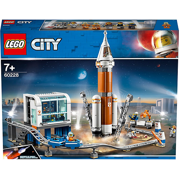 

Конструктор LEGO City Space Port 60228: Ракета для запуска в далекий космос и пульт управления запуском