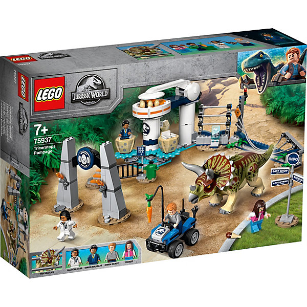

Конструктор LEGO Jurassic World 75937: Нападение трицератопса