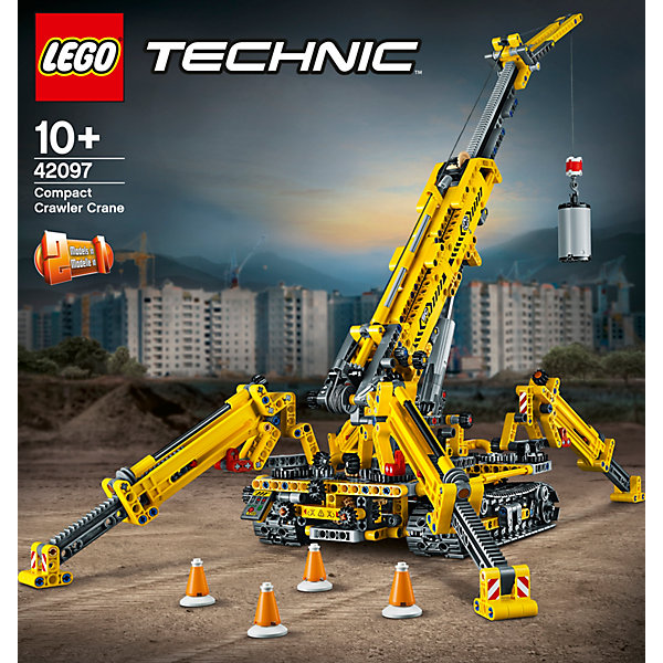 Конструктор LEGO Technic Мостовой кран, 920 деталей, арт 42097 11140864