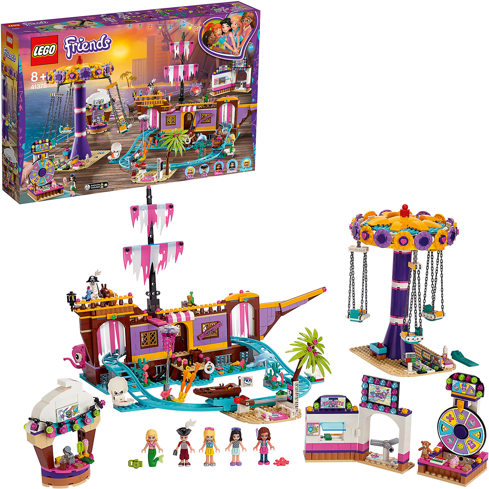 фото Конструктор LEGO Friends 41375: Прибрежный парк развлечений