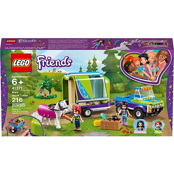 

Конструктор LEGO Friends 41371: Трейлер для лошадки Мии