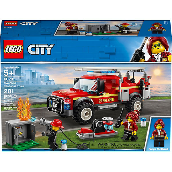 

Конструктор LEGO City Town 60231: Грузовик начальника пожарной охраны