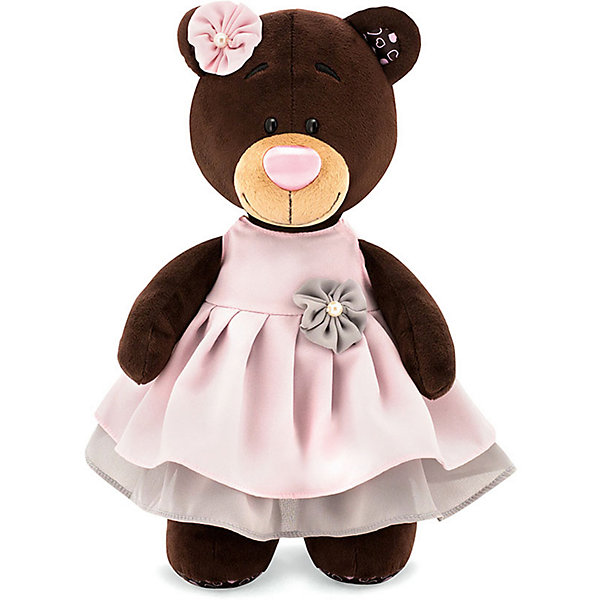 

Мягкая игрушка Orange Choco & Milk Мишка Milk в бальном платье, 35 см, Коричневый