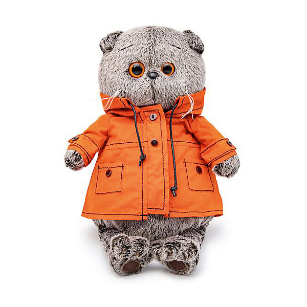 

Мягкая игрушка Budi Basa Кот Басик в куртке с капюшоном, 30 см, Коричневый