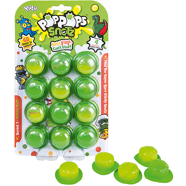 фото Игровой набор Yulu PopPops Snotz, 12 шт Bandai