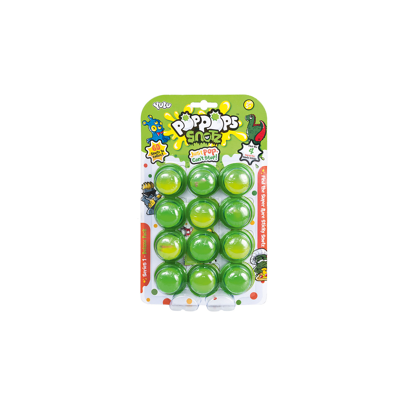 фото Игровой набор Yulu PopPops Snotz, 12 шт Bandai