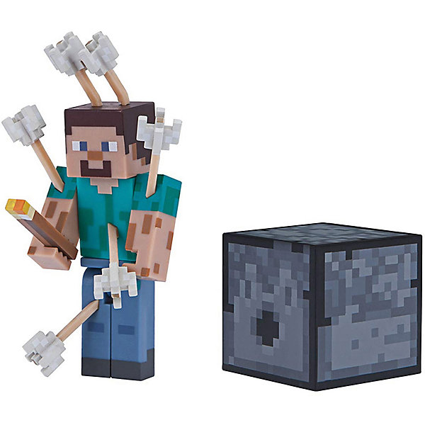 

Игровая фигурка Jazwares Minecraft Steve with Arrows, 8 см, Разноцветный