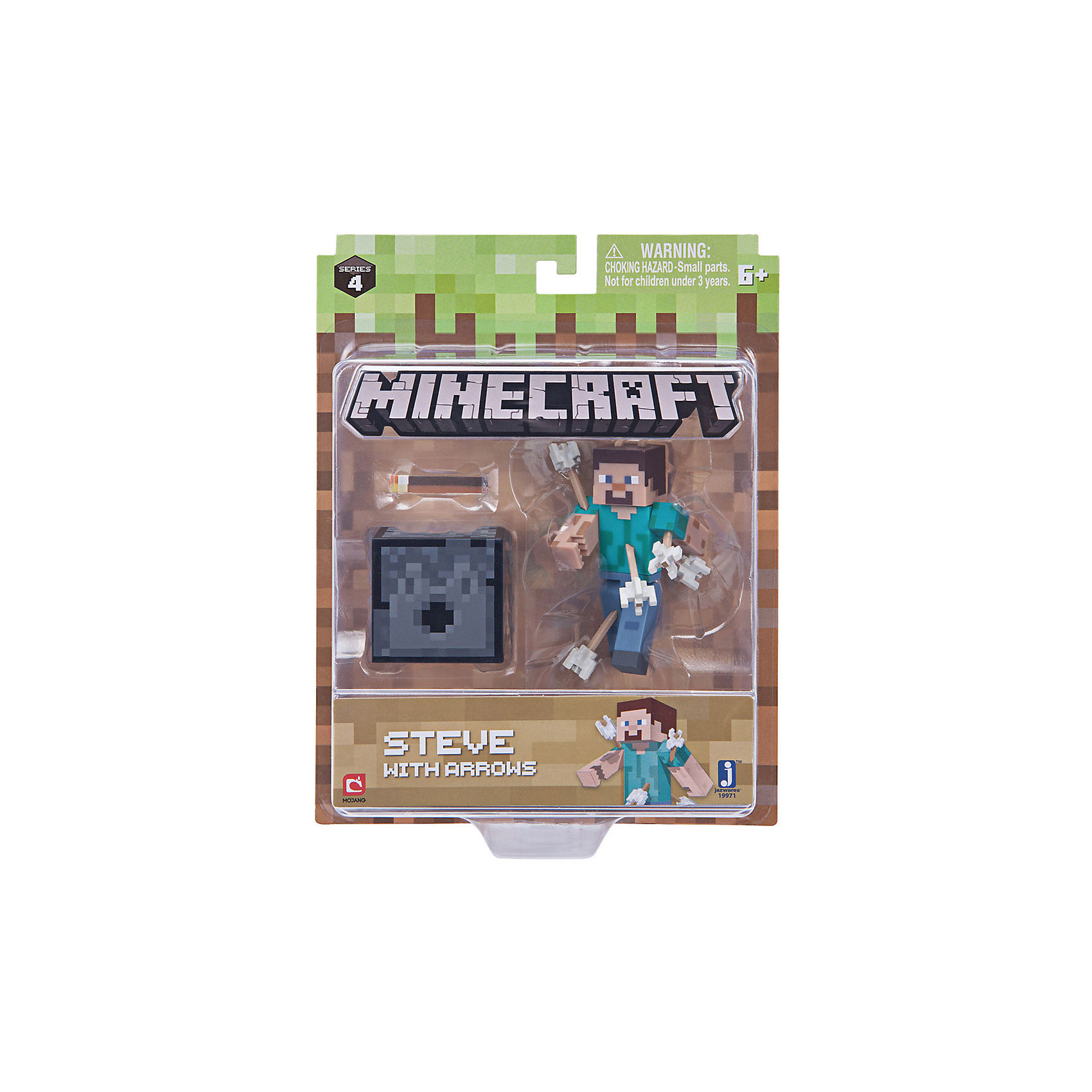 фото Игровая фигурка Jazwares Minecraft Steve with Arrows, 8 см