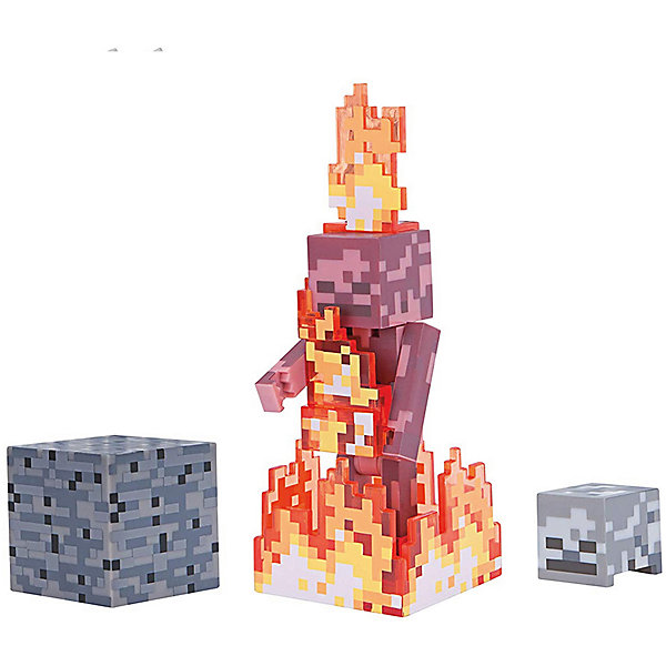 

Игровая фигурка Jazwares Minecraft Skeleton on Fire, 8 см, Разноцветный