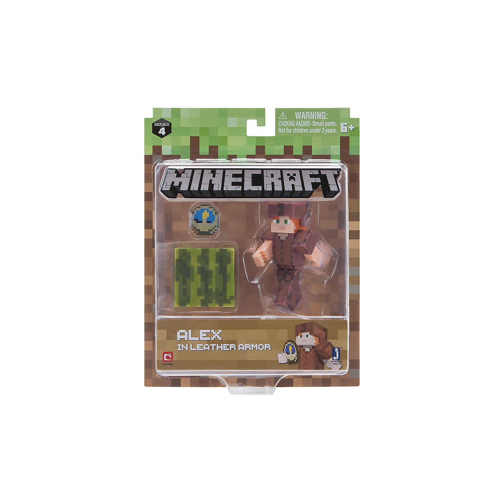 фото Игровая фигурка Jazwares Minecraft Alex in Leather Armor, 8 см