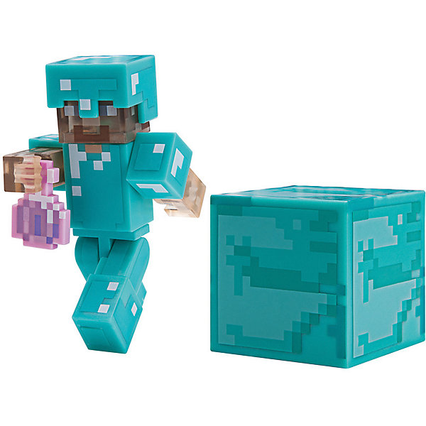 

Игровая фигурка Jazwares Minecraft Steve with Invisibility Potion, 8 см, Разноцветный, Игровая фигурка Jazwares Minecraft Steve with Invisibility Potion, 8 см