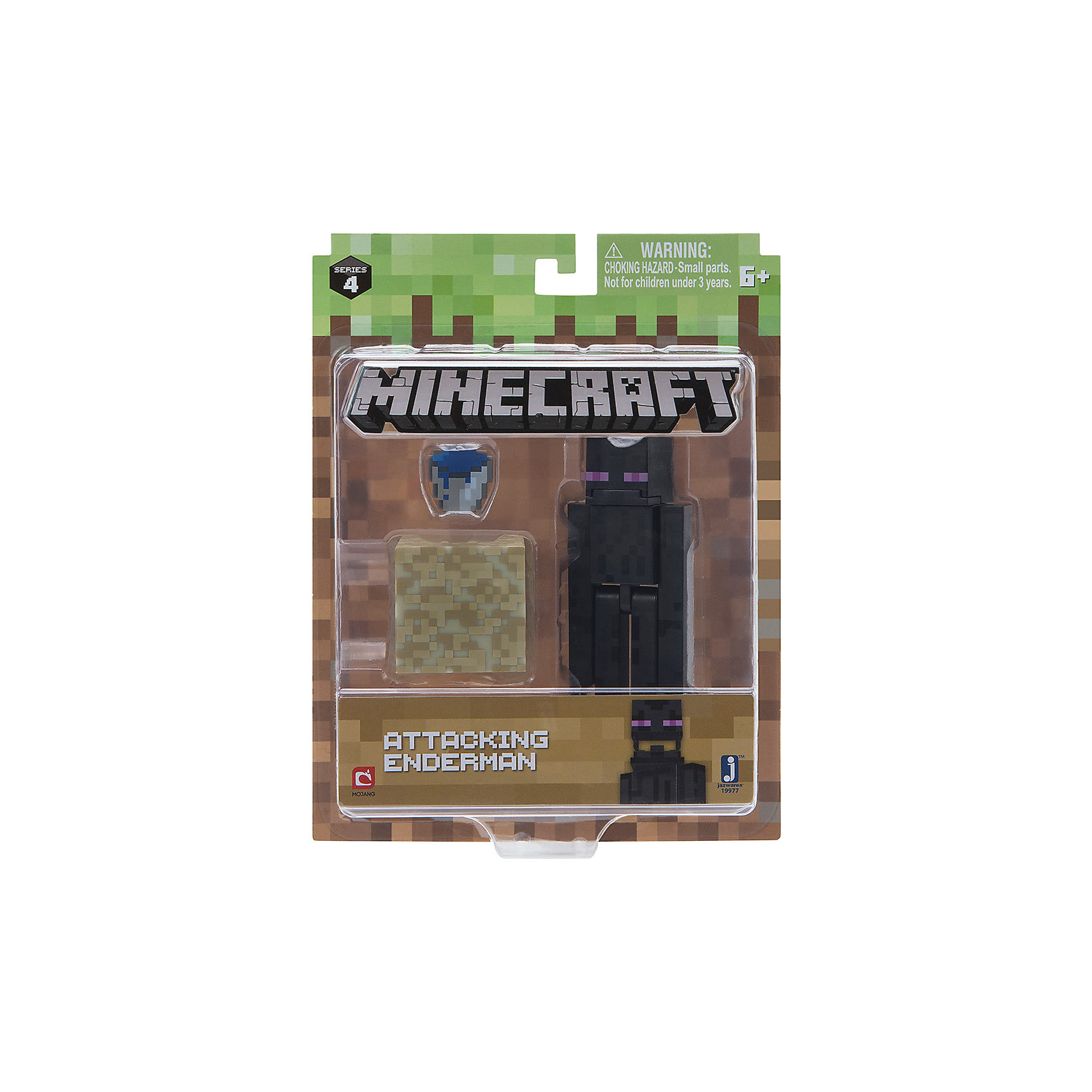 фото Игровая фигурка Jazwares Minecraft Attacking Enderman, 8 см