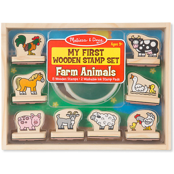 

Набор штампов Melissa & Doug "Творчество", Животные с фермы