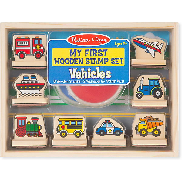 

Набор штампов Melissa & Doug "Творчество", Транспорт